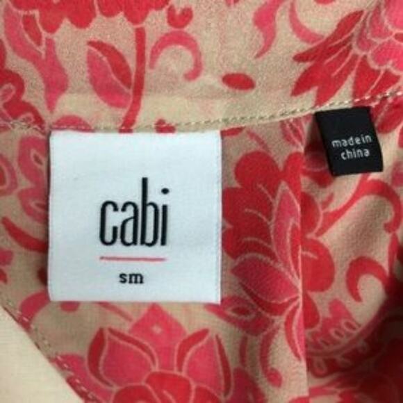 Cabi Vita Floral Draped Front Blouse size Small - Picture 4 of 6